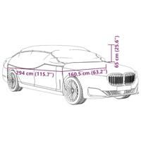 VidaXL Autohoes half met haken l zilverkleurig - thumbnail