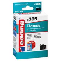 Edding Inktcartridge vervangt Brother LC-1100BK Compatibel Zwart EDD-385 18-385 - thumbnail