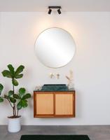 Lucide LENNERT - Plafondspot Badkamer - LED Dimb. - GU10 - 2x5W 3000K - IP44 - Zwart - thumbnail