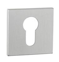 Paar vierkante PC rozetten ZN 52x52x5mm rvs mat - thumbnail