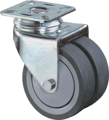 BS Rollen Dubbel zwenkwiel | 50 mm 60 kg | zonder vastzetter rubber | grijs 60 x 60 mm | 1 stuk - B100.A85.050 B100.A85.050 BS Rollen Dubbel zwenkwiel | 50 mm 60 kg | zonder vastzetter rubber | grijs 60 x 60 mm | 1 stuk - B100.A85.050 B100.A85.050