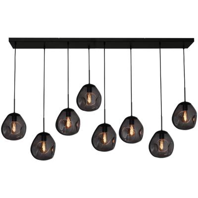Masterlight HanglampLava 8x smoke glas Ø 24cm - 2761-05-160-25-80561