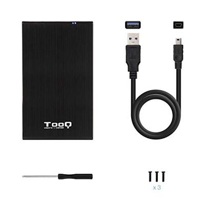 Externe Doos TooQ TQE-2522B 2.5" HD SATA III USB 3.0 Zwart