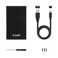 Externe Doos TooQ TQE-2522B 2.5" HD SATA III USB 3.0 Zwart - thumbnail