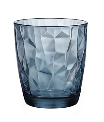 Bormioli Rocco Waterglazen Diamond - Blauw - 300 ml - 6 stuks Bormioli Rocco Waterglazen Diamond - Blauw - 300 ml - 6 stuks