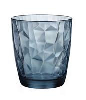 Bormioli Rocco Waterglazen Diamond - Blauw - 300 ml - 6 stuks - thumbnail