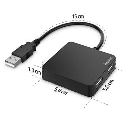 Hama usb-hub 4-poorts usb 2.0 480 mbit/s Hama usb-hub 4-poorts usb 2.0 480 mbit/s