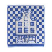 Bunzlau Castle Bunzlau Castle keukendoek Canal houses royal blue - thumbnail