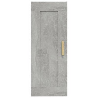 Wandkast 35x34x90 cm bewerkt hout betongrijs Wandkast 35x34x90 cm bewerkt hout betongrijs