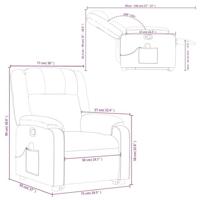 Sta-op-massagestoel verstelbaar kunstleer wijnrood - thumbnail