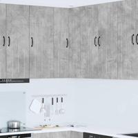 Keukenkast aan de muur met plank Beton Grijs 57 x 57 x 100 cm - thumbnail