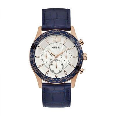 Guess TYCOON Goud Blauw 45mm quartz | W1262G4