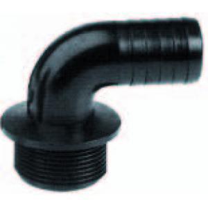 PP haakse slangpilaar met buitendraad - 1 1/4" x 40 mm