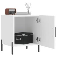 Nachtkastjes 2 st 40x40x50 cm bewerkt hout wit - thumbnail