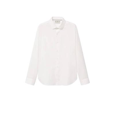 Mango Man slim fit overhemd naturel wit Mango Man slim fit overhemd naturel wit