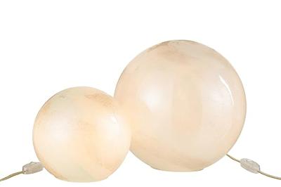 J-Line lamp Parel Rond - glas - wit - large