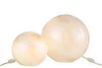 J-Line lamp Parel Rond - glas - wit - large - thumbnail