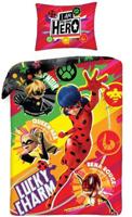 Miraculous Dekbedovertrek Lucky Charm Ladybug 140 x 200 cm - thumbnail