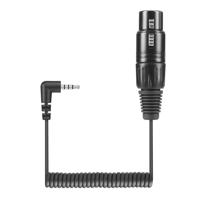 Sennheiser KA 600i gekrulde verloopkabel XLR female naar 3,5 mm TRRS mini-jack haaks - thumbnail