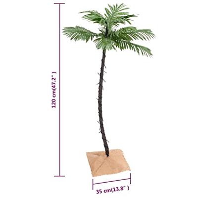 Palmboom LED 72 LED's warmwit 120 cm - thumbnail