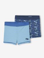 Lot 2 Boxers Bad Jongen turquoiseblauw - thumbnail