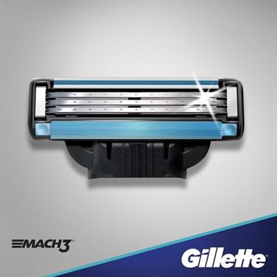Scheermes Gillette Mach 3 (4 Stuks)