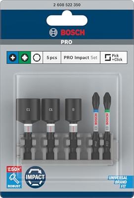 Bosch Professional PRO Impact Dopsleutel-& bitset 5-delig - 2608522350 - thumbnail