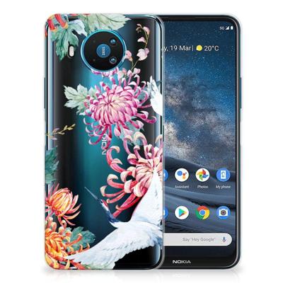 Nokia 8.3 | TPU Hoesje | Bird Flowers