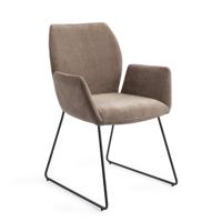 Jesper Home Eetkamerstoel 'Misaki' Slide Black, kleur Mocha Mist - thumbnail