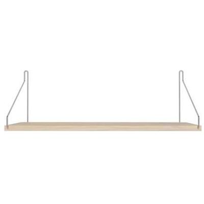 Frama Shelf wandplank 60x20 wit geolied|roestvrijstaal