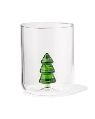 HEMA Waterglas 380ml met figuurtje kerstboom