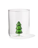 HEMA Waterglas 380ml met figuurtje kerstboom - thumbnail