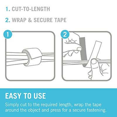 Kabelbinders Velcro one-wrap Zwart 10 mm x 5 m