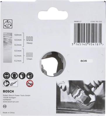 Bosch Accessories Schijfborstel Clean for Metal X-Lock, gegolfde draad, 115 mm, 0,3 mm 2608620732 2608620732 1 stuk(s) Bosch Accessories Schijfborstel Clean for Metal X-Lock, gegolfde draad, 115 mm, 0,3 mm 2608620732 2608620732 1 stuk(s)