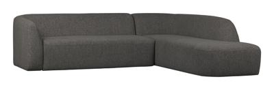 WOOOD Hoekbank 'Sloping' Rechts, kleur Antraciet Melange