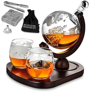 Globe Decanteerset Met Glazen - Deluxe