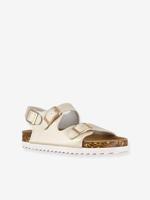Monochrome meisjessandalen met 3 gespen COLORS OF CALIFORNIA goudbeige - thumbnail