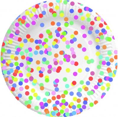 Haza Witbaard Borden confetti, 8st.