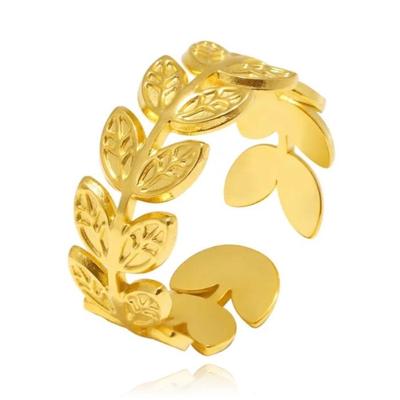 Cilla Jewels Damesring met Romeins Bladmotief - Verstelbaar Cilla Jewels Damesring met Romeins Bladmotief - Verstelbaar