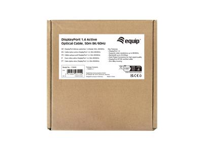 Equip 119445 DisplayPort kabel 50 m Zwart