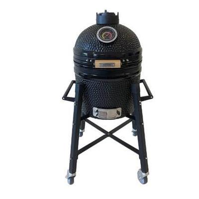 Patton Premium Kamado 15" met Onderstel - Medium - Ø33,5 cm - Zwart Patton Premium Kamado 15" met Onderstel - Medium - Ø33,5 cm - Zwart