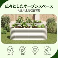 VidaXL Plantenbak verhoogd 240x80x81 cm gegalvaniseerd staal zilver - thumbnail