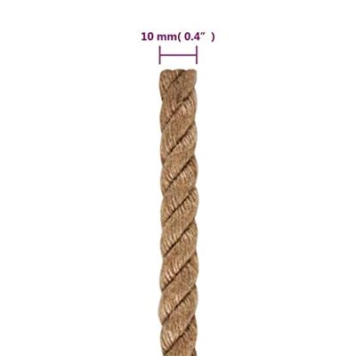VidaXL Touw 25 m lang 10 mm dik jute