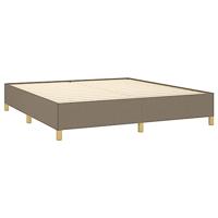 Boxspring met matras stof taupe 180x200 cm - thumbnail