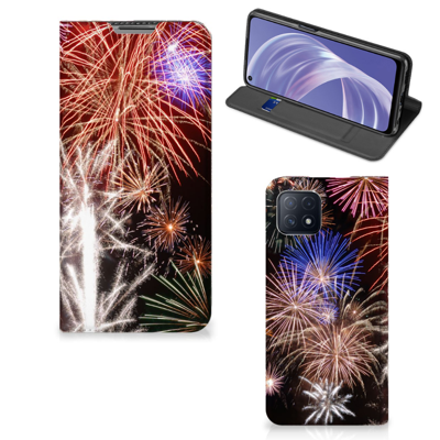 OPPO A73 5G Hippe | Standcase | Vuurwerk OPPO A73 5G Hippe | Standcase | Vuurwerk
