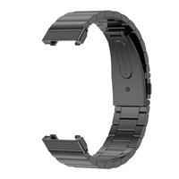 Stalen schakelband - Zwart - Xiaomi Smart band 7 Pro - thumbnail
