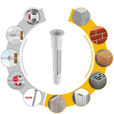 Tox hollewandplug wit 10/66