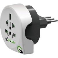 Q2 Power | World to Italy | Universal-Reiseadapter mit Erdungsstecker | KID SAFE Stoßschutz | Spannung und Leistung 100V-1000W / 250V-2500W - thumbnail