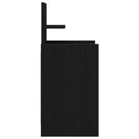 Nachtkastjes met 2 lades 2 st 38x34x80 cm zwart - thumbnail