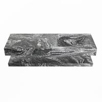 MONDIAZ ALAN-DLUX 130cm planchet Lava. Vrijhangende wastafel CLOUD rechts zonder kraangat, kleur Lava. - thumbnail